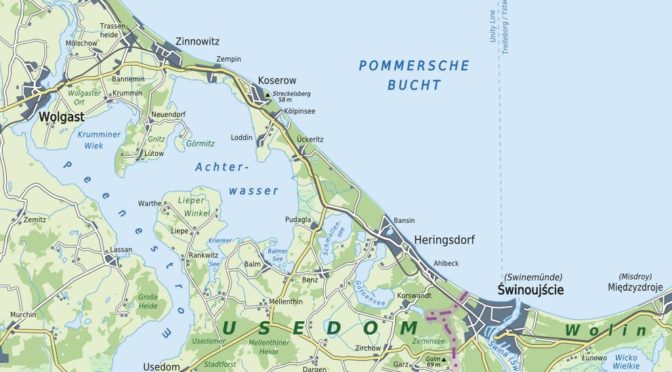 Achterwasser-Lassan-Peenestrom-Usedom-Peene-Kleines Haff-Stettiner Haff-Anglercamp